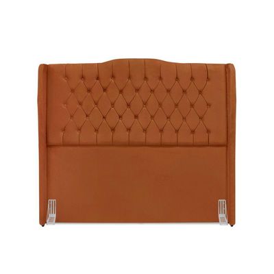 Cabeceira De Cama Box King 195 Cm Dubai Premium - Veludo Terra Cota