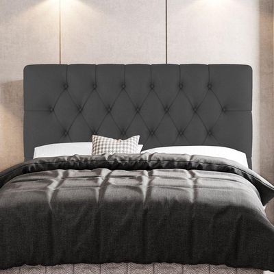 Cabeceira Cama Box Casal Queen Size Nice 160cm Linho Cinza - Abmaza