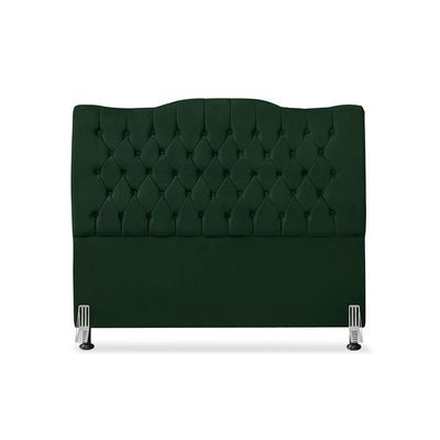 Cabeceira De Cama Box Queen 160cm Dunas - Veludo Verde