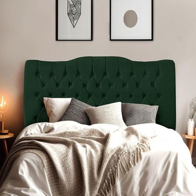 Cabeceira De Cama Box Queen 160cm Dunas - Veludo Verde