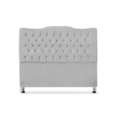 Cabeceira De Cama Box King 195cm Dunas - Veludo Cinza.