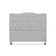 Cabeceira De Cama Box King 195cm Dunas - Veludo Cinza.