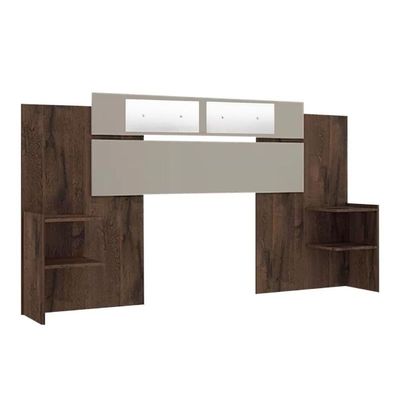 Cabeceira Cama Box Madeirado Avelã Solteiro-casal-queen Mila Extensível C- Espelho Avelã - Panan