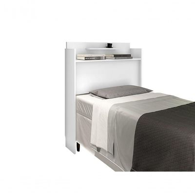 Cabeceira Box Solteiro Thayna Branco 88cm