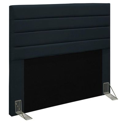 Cabeceira Casal 140Cm Rubi D10 Suede Preto