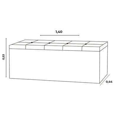 Kit Cabeceira E Calçadeira Baú Casal 1,40m Berlim Suede - Pallazio Cor Cinza