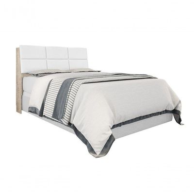 Cabeceira Box Casal 1,38 Amarula Com Painel Class Branco