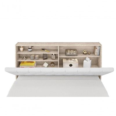 Cabeceira Box Casal 1,38 Amarula Com Painel Class Branco