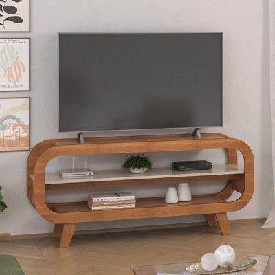 Rack Para Sala Tv 60 Théo Cinamomo/off White