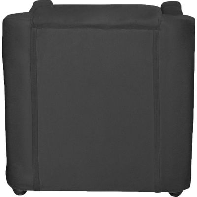 Kit 10 Poltronas Decorativa Mila Pé De Plástico Cromado - Preto Suede