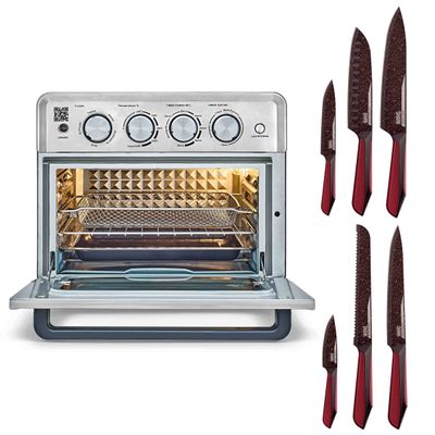 Airfryer + Forno Ichef Ovenfryer Max 26L e Conjunto de 6 Facas Special Cut Vermelha 127V