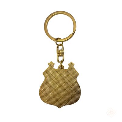 Chaveiro de Metal Dourado Santos - Mileno
