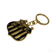 Chaveiro de Metal Dourado Santos - Mileno