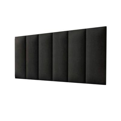 Painel Cabeceira Queen Cancun Suede Preto