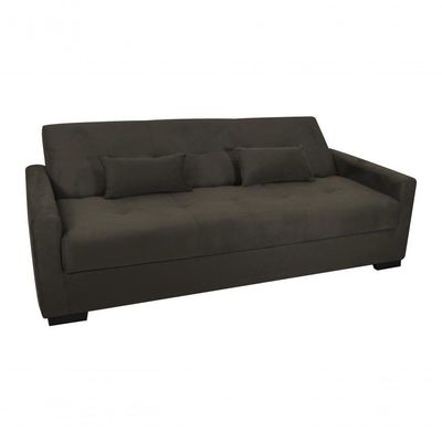 Sofá Cama Lavínia 3 Lugares Suede Capuccino Matrix