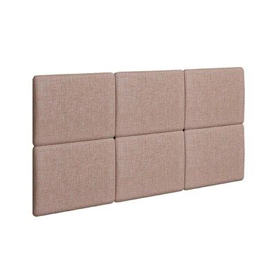Painel De Cama Box Estofada Modulada Lucca (3un) Casal/queen - Linho Turim Bege - Rufato