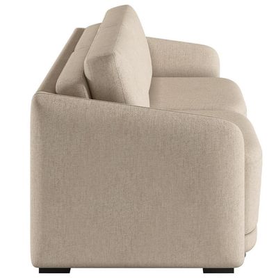 Sofá Cama Para Sala De Estar 2 Lugares 196cm Montserrat K01 Linho Bege - Lyam Decor