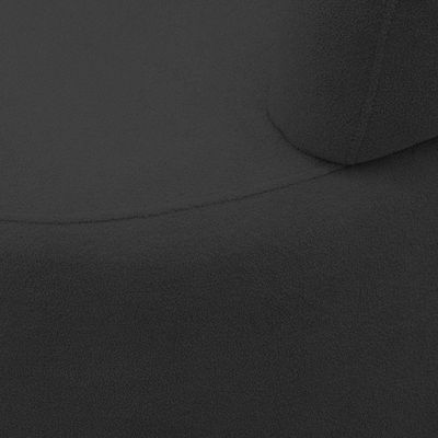 Sofá Orgânico 02 Lugares Living Glee 140cm Bouclê Grafite - Desk Design