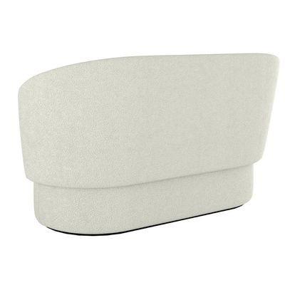 Sofá Orgânico 2 Lugares Bouclê Sala De Estar Balaqui Decor Cor:boucle Bege Boucle Bege