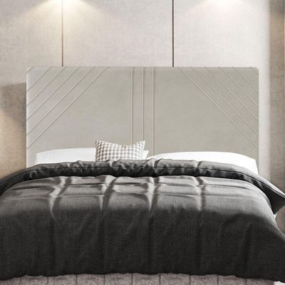 Cabeceira Cama Box Casal Queen Size Lisboa 160Cm Bege