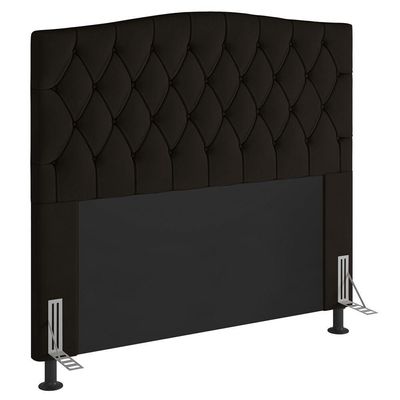Cabeceira Queen Size Greta 160Cm Com Frame Marrom