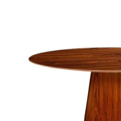 Mesa De Jantar Cone Oval 120x80 Cm Madeira Pau Ferro