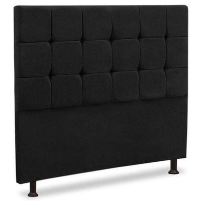 Cabeceira Luxo Sleep Malu King 195cm Preto