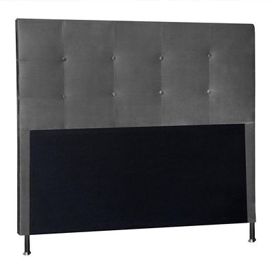 Cabeceira Solteiro 0,90m Berlim Suede Cinza