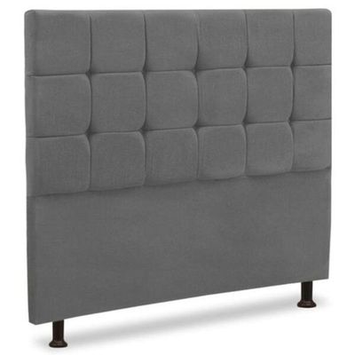 Cabeceira Luxo Sleep Malu King 195cm Cinza