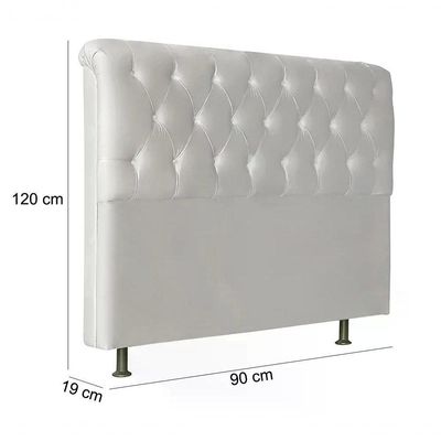 Cabeceira Solteiro 90cm Emilia Corano Branco Id Corano Branc
