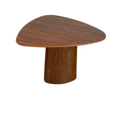 Mesa De Jantar Cone Orgânica Redonda 140x144 Cm Base E Tampo Pau Ferro Catedral