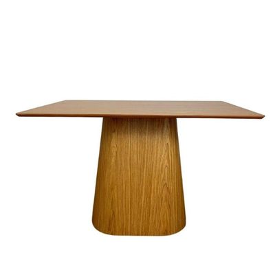 Mesa De Jantar Cone Retangular 150x80 Cm Tampo Freijó Base Freijó Cor Marrom
