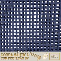 Mesa Ascoli 120 Cm Com 6 Cadeiras Cannes De Alumínio Trama Azul