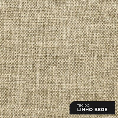 Cabeceira Cama Box Solteiro Nala 90cm Linho Bege - Abmaza