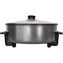 Panela Elétrica Redonda 1250W 30cm Mangiare Preta APER01I-02 Agratto 220V