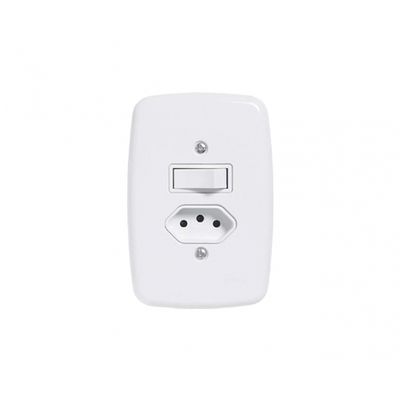 Interruptor Ideale Br 1 Simp+Tom 2P+T C/Pl 20A 250V 3216 c/12pcs