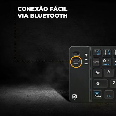 Mini Teclado Dobrável Sem Fio - Armor - Gshield