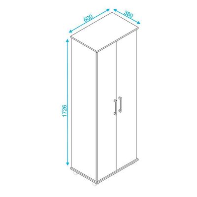 Sapateira Em Mdp Com 2 Portas E 9 Prateleiras Brv Móveis Branco