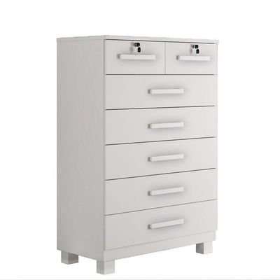 Cômoda New Barcelona 7 Gavetas Com Chave Benetil Móveis Branco
