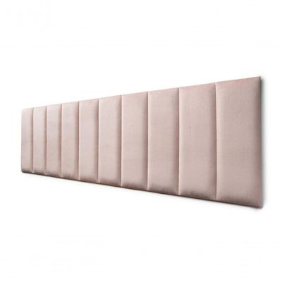 Placas Cabeceira King 200cm X 60cm 10 Placas Veludo Nude