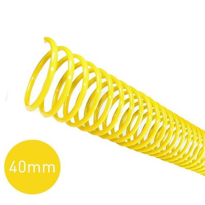 Espirais Encadernação Amarelo 40mm 350 Folhas 20 Unidades