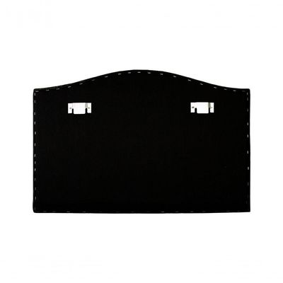Cabeceira Solteiro 90x60 Courino Azul Tachas Fumê