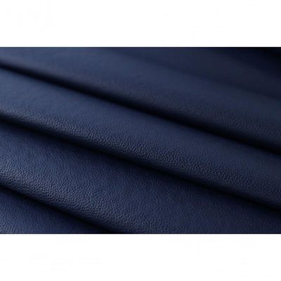 Cabeceira Solteiro 90x60 Courino Azul Tachas Fumê