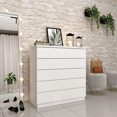 Comoda Premium 5 Gavetas Tcil Neve