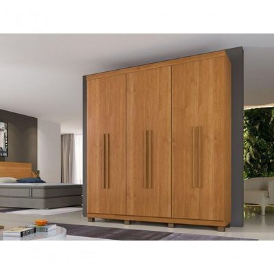 Roupeiro Milão 6 Portas 3 Gavetas Benetil Cinamomo
