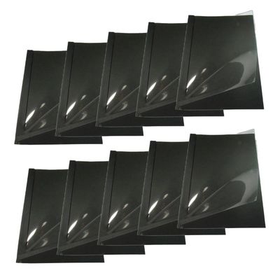 Kit 30 Capas Encadernação Térmica Até 300 Folhas A4 Preta