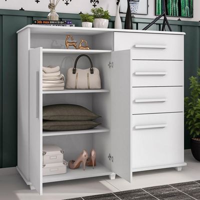 Cômoda Com 2 Portas Kaybe Branco