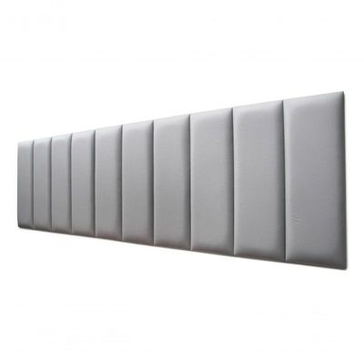 Placas Cabeceira King 200cm X 60cm 10 Placas Courino Cinza