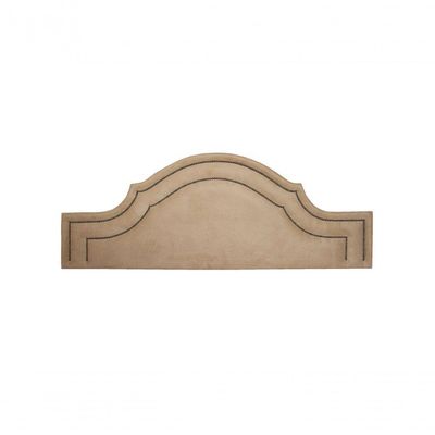 Cabeceira King Luxo 193x60 Suede Bege Tachas Fumê