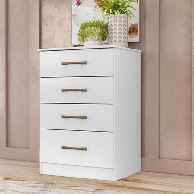 Cômoda Com 4 Gavetas Ms913 - Branco